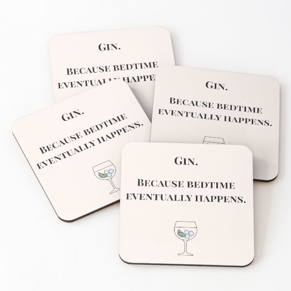 Item preview, Gin Bedtime Parenting Humour designed and sold by MadeInNapTime.