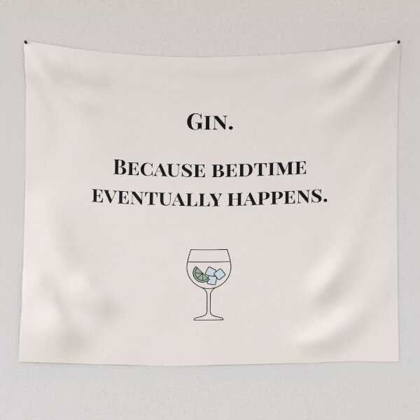 Item preview, Gin Bedtime Parenting Humour designed and sold by MadeInNapTime.