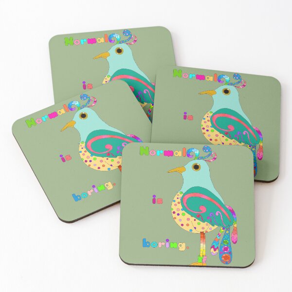 Item preview, Normal is Boring Colorful Bird designed and sold by JaygiesDesign.