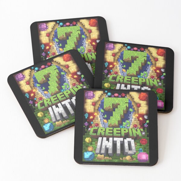 Item preview, 7th Birthday Gamer Pixel Creepin’ Into 7 Video Game Party 4 designed and sold by MarkLeedsArt.