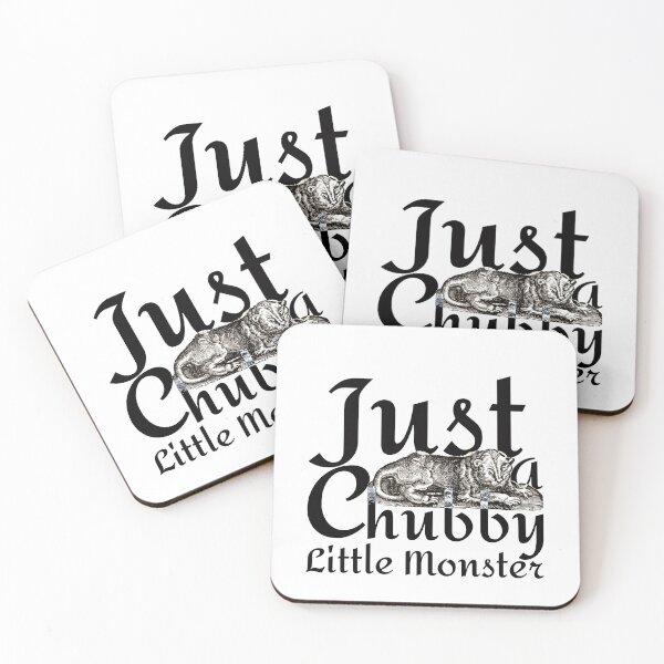 Item preview, Just a Chubby Little Monster – Vintage Creature Body Positive Meme designed and sold by nomnom design.