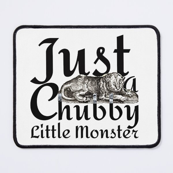 Item preview, Just a Chubby Little Monster – Vintage Creature Body Positive Meme designed and sold by nomnom design.