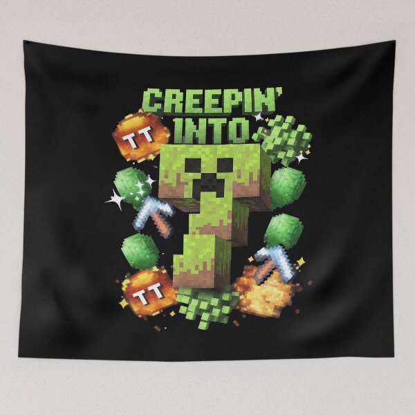 Item preview, 7th Birthday Gamer Pixel Creepin’ Into 7 Video Game Party 6 designed and sold by MarkLeedsArt.