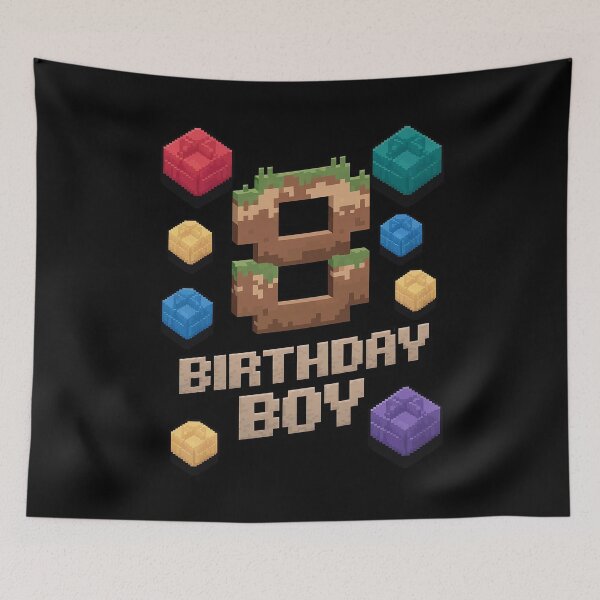 Item preview, 8th Birthday 8 Birthday Boy Video Gamer Pixel  designed and sold by MarkLeedsArt.