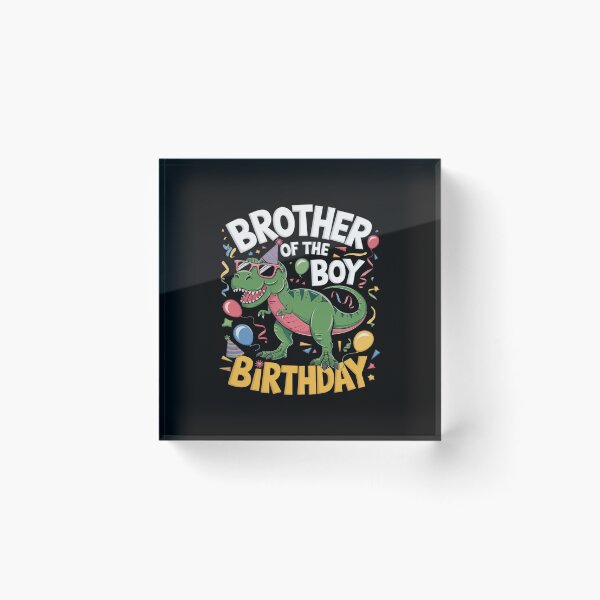 Item preview, Brother of the Birthday Boy T-Rex Dinosaur Birthday Party  designed and sold by DigitaldeligArt.