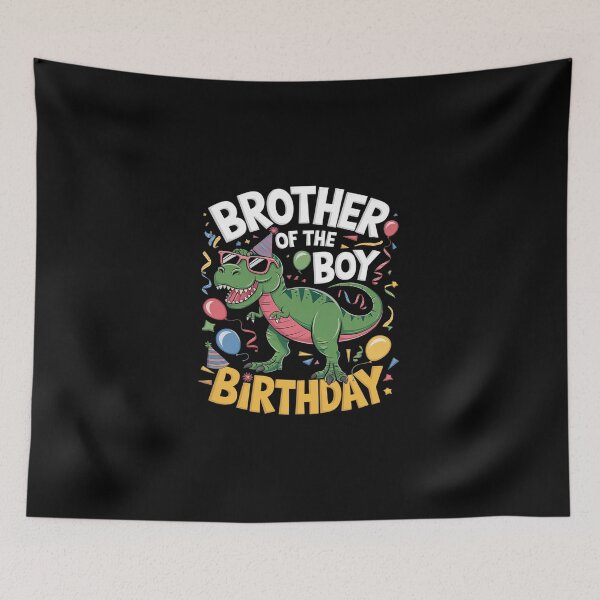 Item preview, Brother of the Birthday Boy T-Rex Dinosaur Birthday Party  designed and sold by DigitaldeligArt.