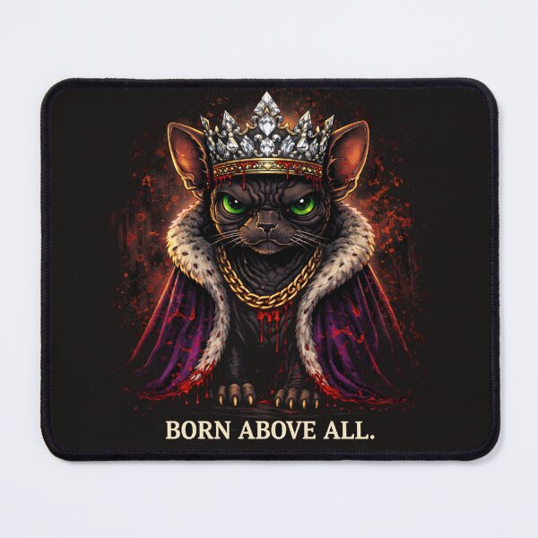 Item preview, Born Above All – Royal Cat King designed and sold by Furvisors.