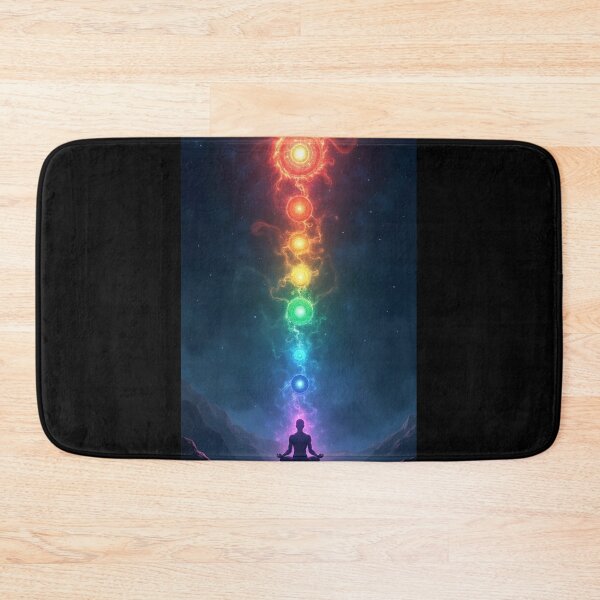 Item preview, Seven Chakras Ascension – Dark Aura Energy Art designed and sold by OhmAuraArt.