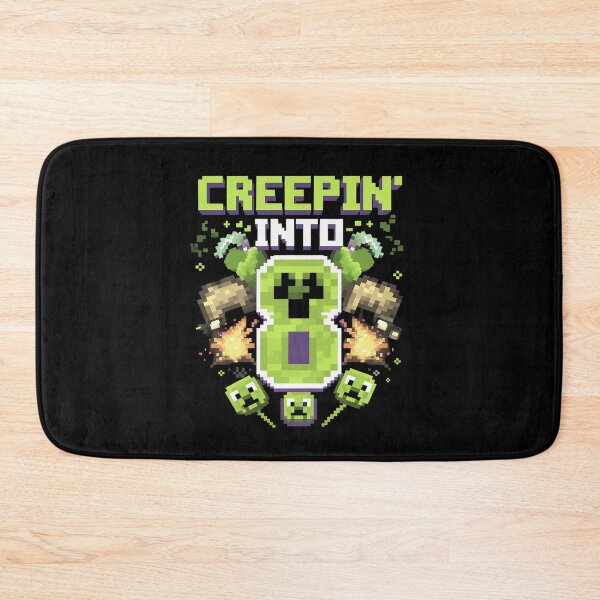 Item preview, 8th Birthday Gamer Creepin’ Into 8 Video Game Pixel Party  designed and sold by MarkLeedsArt.