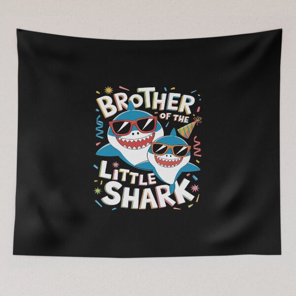 Item preview, Brother Of The Little Shark Little Brother Shark Birthday 7  designed and sold by DigitaldeligArt.
