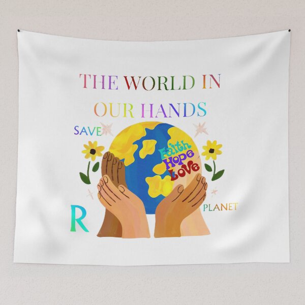 Item preview, THE WORLD IN OUR HANDS designed and sold by MYTHICAL ME.