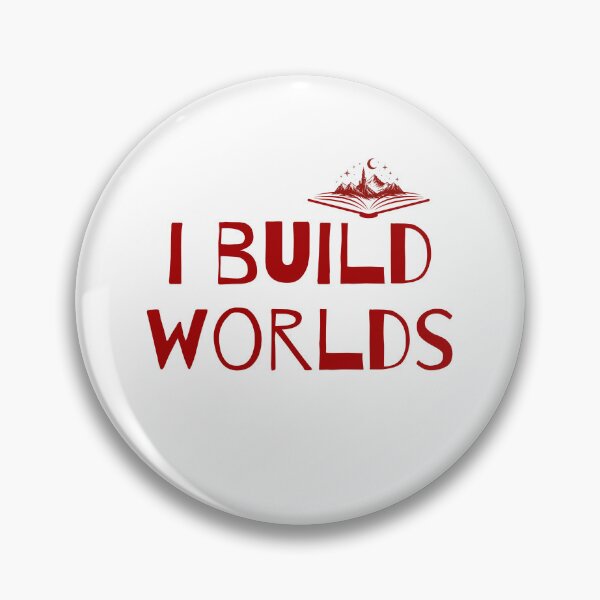 Item preview, I Build Worlds Fantasy Author Design designed and sold by PKDWriterMerch.