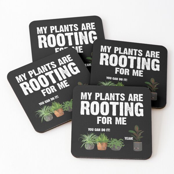Item preview, My Plants Are Rooting For Me Funny Plant Lover Gardening designed and sold by ChestOutLoud.