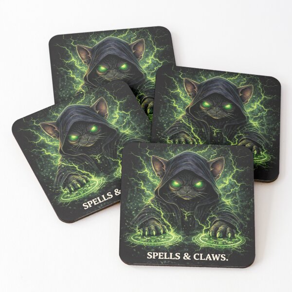 Item preview, Spells & Claws – Dark Mage Cat designed and sold by Furvisors.