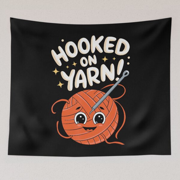 Item preview, Hooked On Yarn Crochet Hook Lovers designed and sold by malhanasbih.