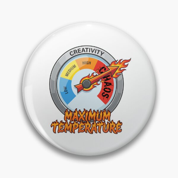 Item preview, Maximum Temperature – Creativity Overload AI Humor Design designed and sold by CreativeHymms.