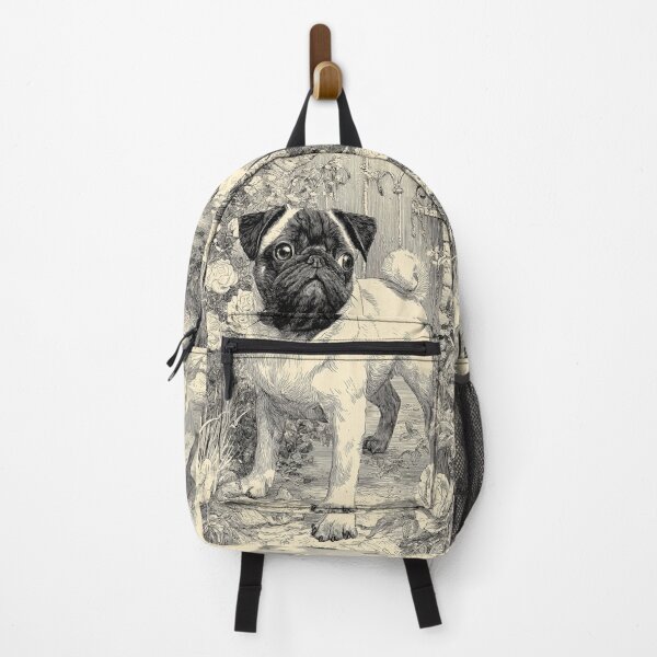 Item preview, A playful Pug in a park scene, Dogs in Motion designed and sold by CDC40.