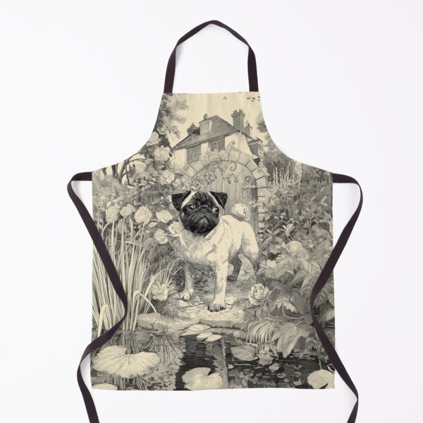 Item preview, A playful Pug in a park scene, Dogs in Motion designed and sold by CDC40.