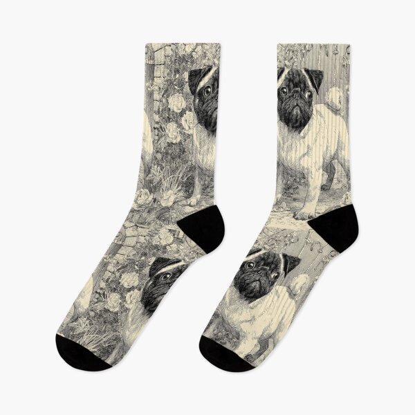 Item preview, A playful Pug in a park scene, Dogs in Motion designed and sold by CDC40.
