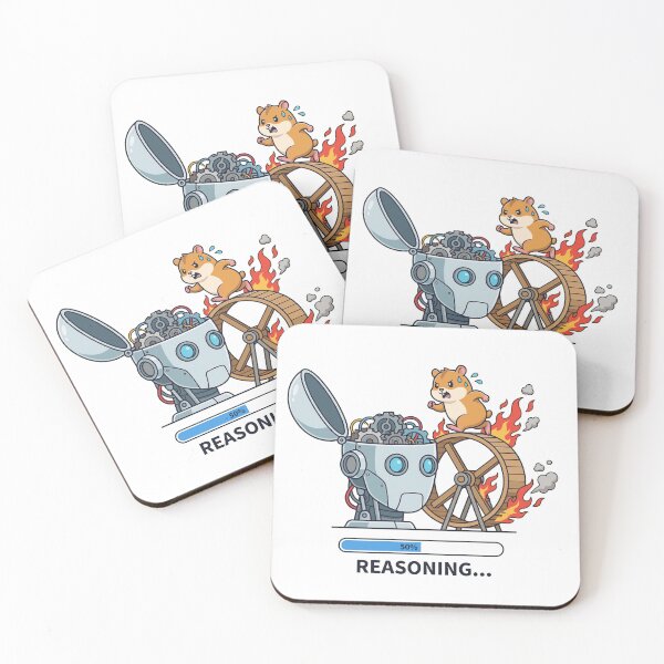 Item preview, Reasoning… 50% – Funny AI Thinking Process Illustration designed and sold by CreativeHymms.