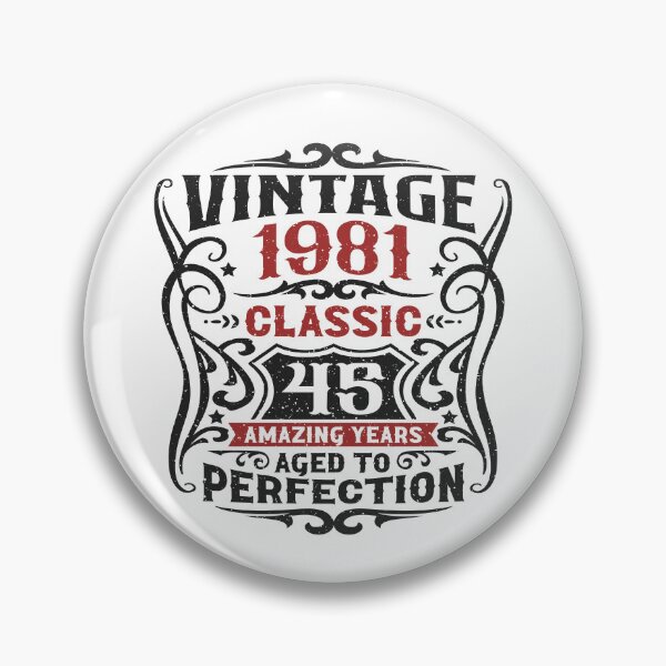Item preview, 45th Birthday Vintage 1981 Classic 45 Amazing Years designed and sold by eclecTEEq.
