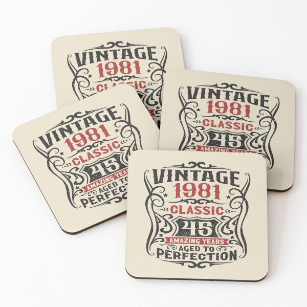 Item preview, 45th Birthday Vintage 1981 Classic 45 Amazing Years designed and sold by eclecTEEq.