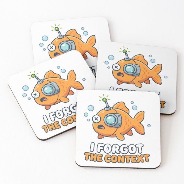Item preview, I Forgot the Context – Funny AI Memory Goldfish Design designed and sold by CreativeHymms.