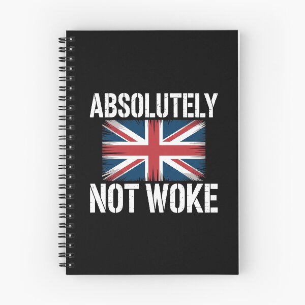 Item preview, Absolutely Not Woke – Union Jack British Flag Sticker & T-Shirt designed and sold by Wicked.Teez.