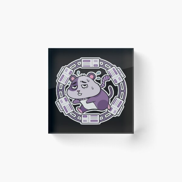 Item preview, Corporate Hamster - Deadline Wheel Sticker designed and sold by misticalplace.