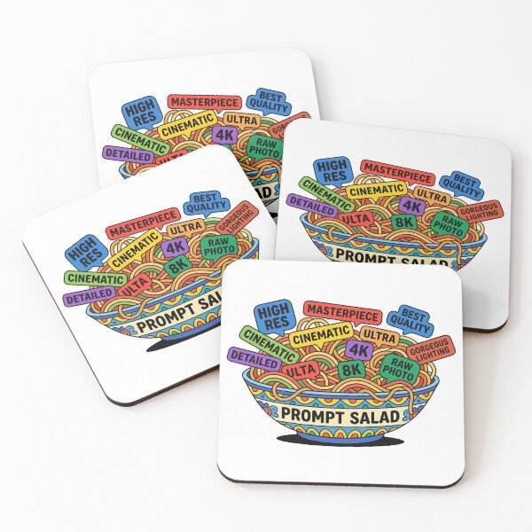 Item preview, Prompt Salad – Funny AI Prompt Engineering Illustration designed and sold by CreativeHymms.