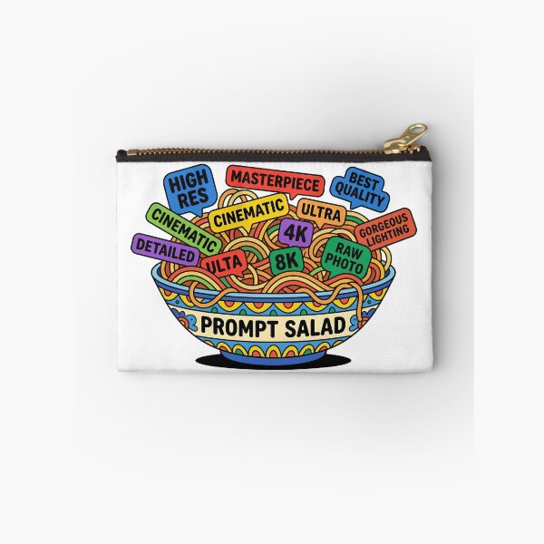 Item preview, Prompt Salad – Funny AI Prompt Engineering Illustration designed and sold by CreativeHymms.