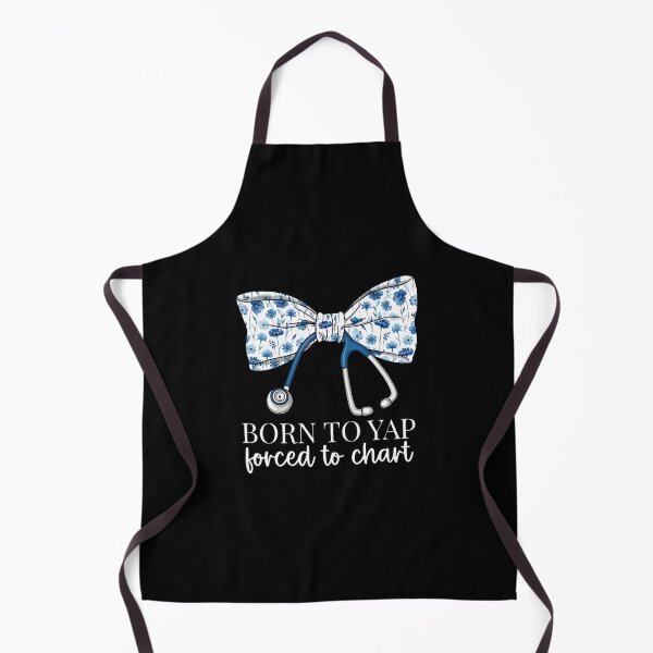 Item preview, Born To Yap Forced To Chart Floral Bow Stethoscope Rn Nurse designed and sold by donadonvgran.