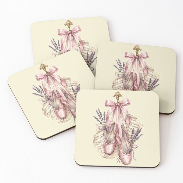Item preview, Vintage Ballet Pointe Shoes with Pink Ribbon and Sheet Music designed and sold by Imaginationbeyond.