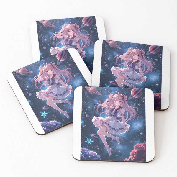 Item preview, Anime Space Girl Aesthetic Galaxy Illustration Art designed and sold by PalmixArt.