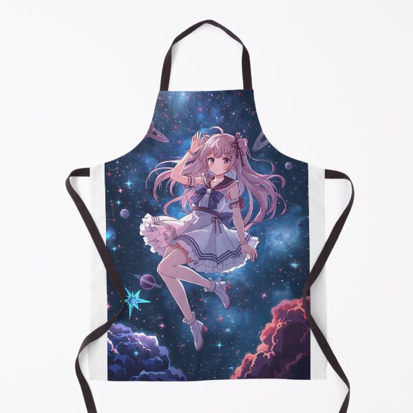 Item preview, Anime Space Girl Aesthetic Galaxy Illustration Art designed and sold by PalmixArt.