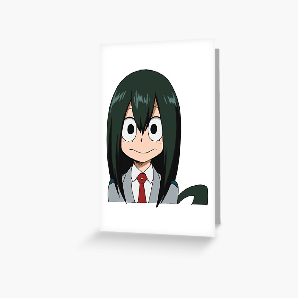 My Hero Academia Bnha Froppy Tsuyu Asui 蛙吹梅雨 2 Greeting Card By Thesmartchicken Redbubble