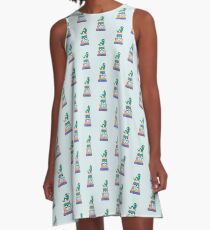 Boy Book Worm Book Nerd A-Line Dress