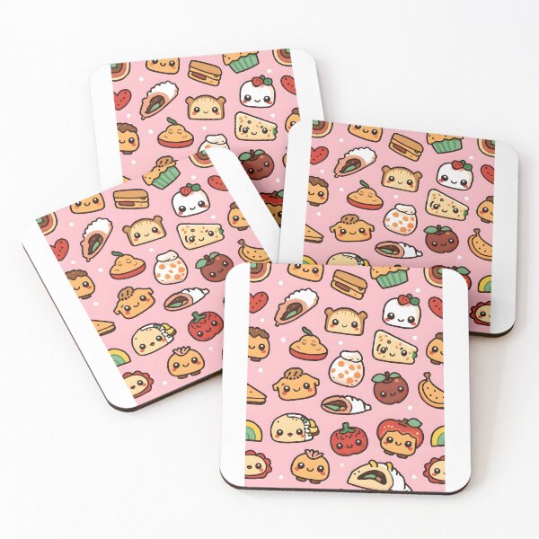 Artikelvorschau, Niedliche Kawaii-Lebensmittelfiguren im Pastellmuster entworfen und verkauft von PalmixArt.