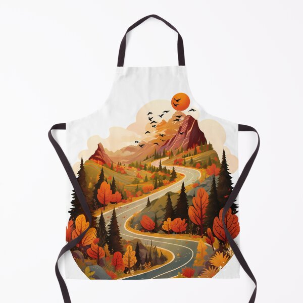 Artikelvorschau, Herbstliches Bergstraßenabenteuer – Malerische Herbstwaldlandschaft von Design Artistia entworfen und verkauft von DesignArtist.ia.