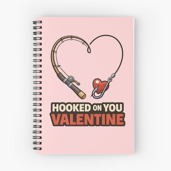Item preview, Hooked on You Valentine – Fishing Couple Quote designed and sold by PunchDrop.