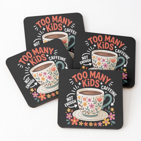 Item preview, Too Many Not Enough Caffeine Coffee Parenting designed and sold by TeamLequid.