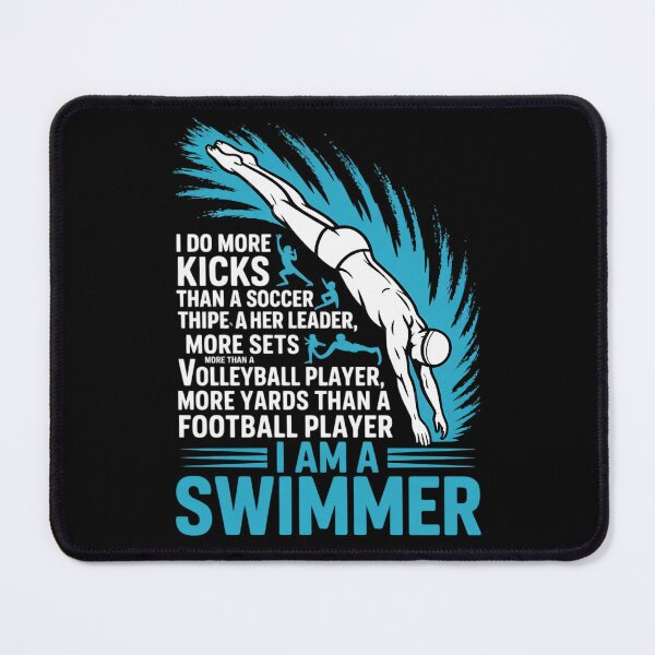 Item preview, I Do More Kicks Than A Soccer Player Funny Swimmer Swimming designed and sold by VerseFarm.