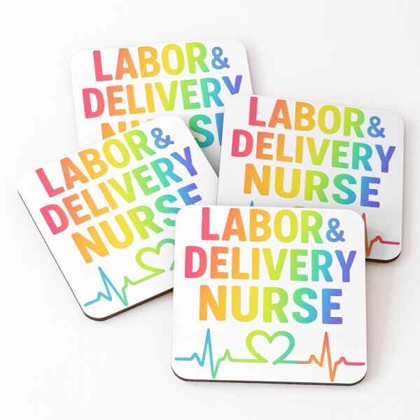 Item preview, Labor & Delivery Nurse Rainbow EKG designed and sold by TheNeuroVerse.