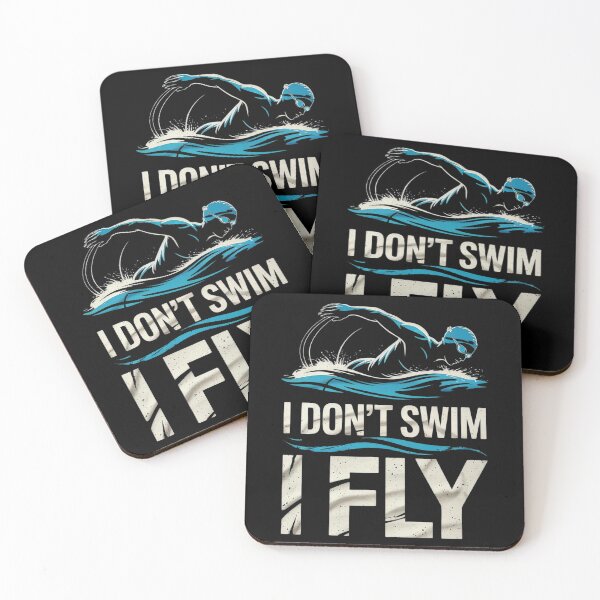 Item preview, I Dont Swim I Fly Funny Swimmer Swimming  designed and sold by VerseFarm.