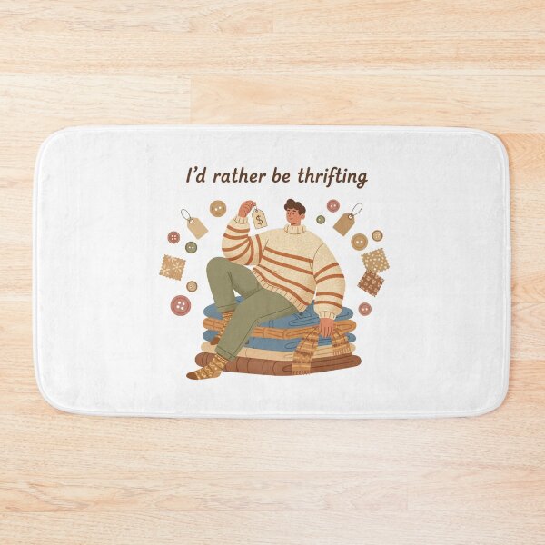 Item preview, I’d Rather Be Thrifting – Vintage Lover Aesthetic Illustration designed and sold by LaurannaDesign.