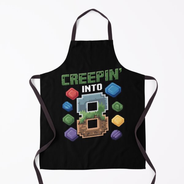 Item preview, 8th Birthday Gamer Pixel Creepin’ Into 8 Video Game Party 3 designed and sold by MarkLeedsArt.