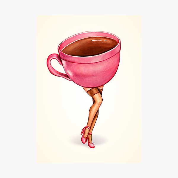 Item preview, Coffee Pin-Up designed and sold by Kelly  Gilleran.
