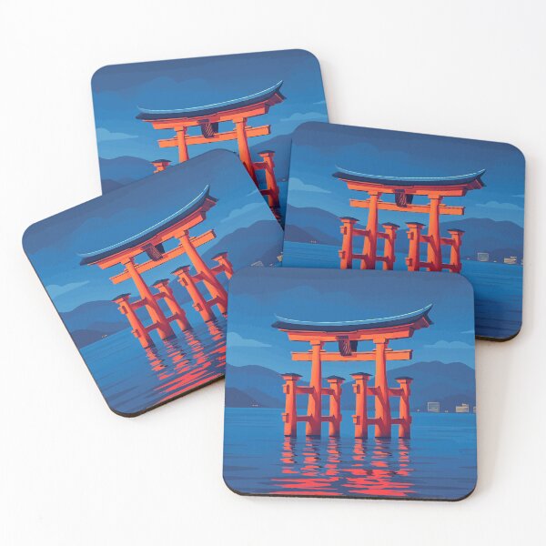 Item preview, Journey in Miniature – Miyajima Torii Twilight Art designed and sold by darekkocurek.