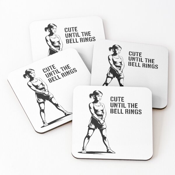 Item preview, Cute Until The Bell Rings – Funny Female Fighter Street Art Design designed and sold by WSPrintCrafter.
