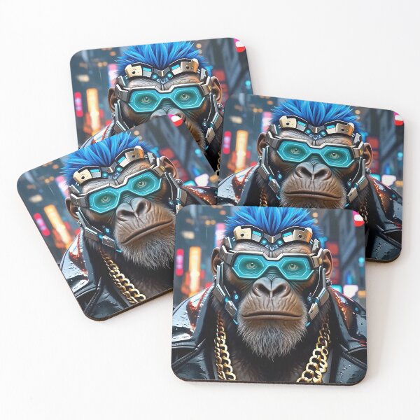 Item preview, Cyberpunk Chimpanzee Mafia Boss – AI Transformation (Final Frame)   designed and sold by MFMart.